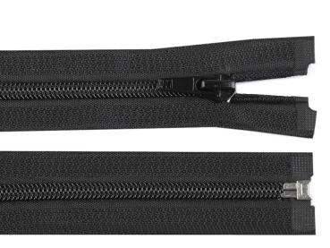 Reißverschluss spiralförmig 6 mm, 90 cm, teilbar, Schwarz